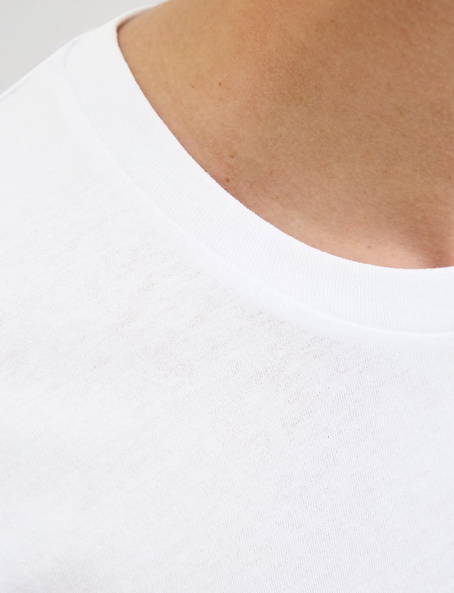 Jack & Jones - JJHUGO LOOSE TEE SS CN 5PK MP NOOS - lyhythihaiset - white - 5