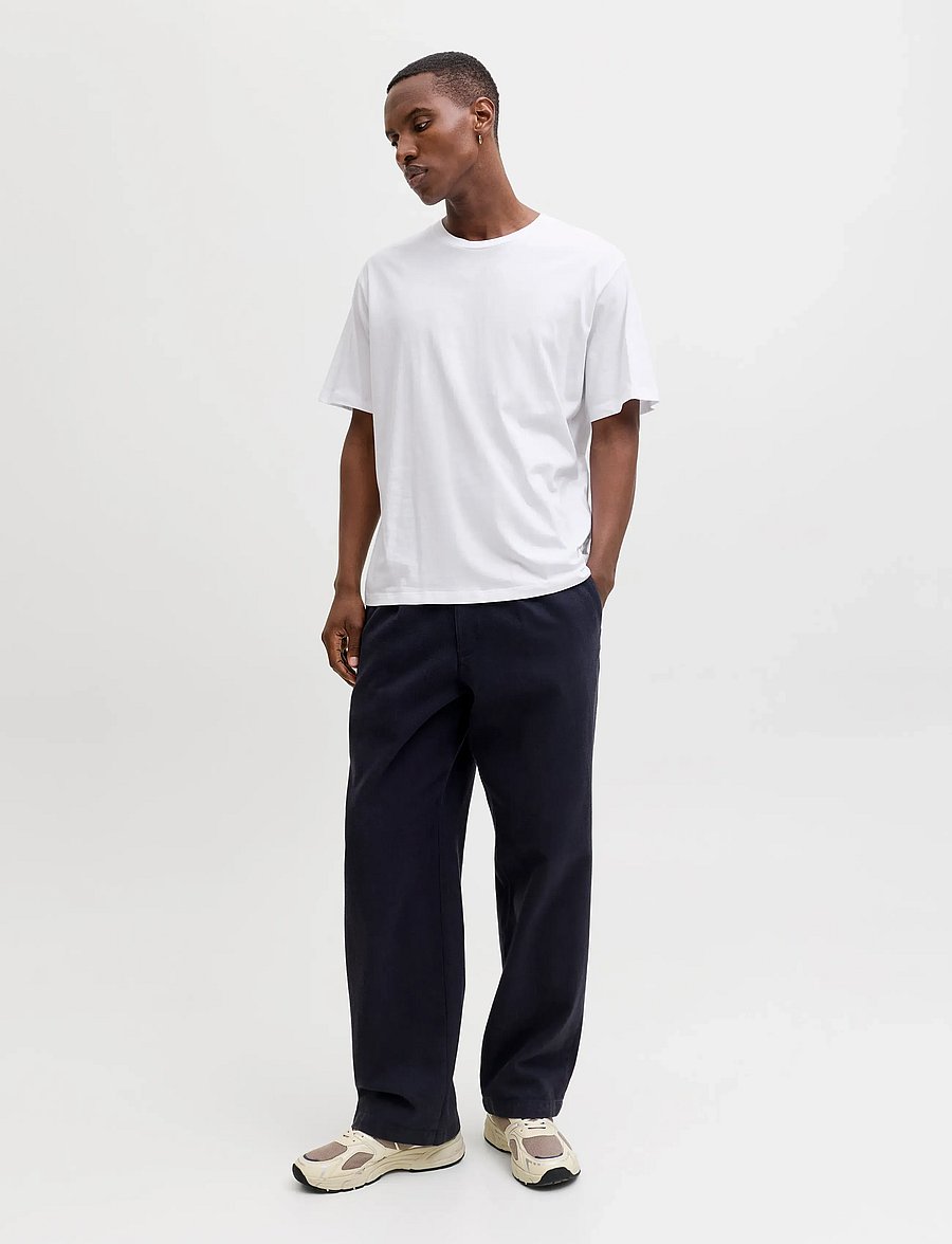 Jack & Jones - JJHUGO LOOSE TEE SS CN 3PK MP NOOS - kortærmede t-shirts - moonbeam - 1