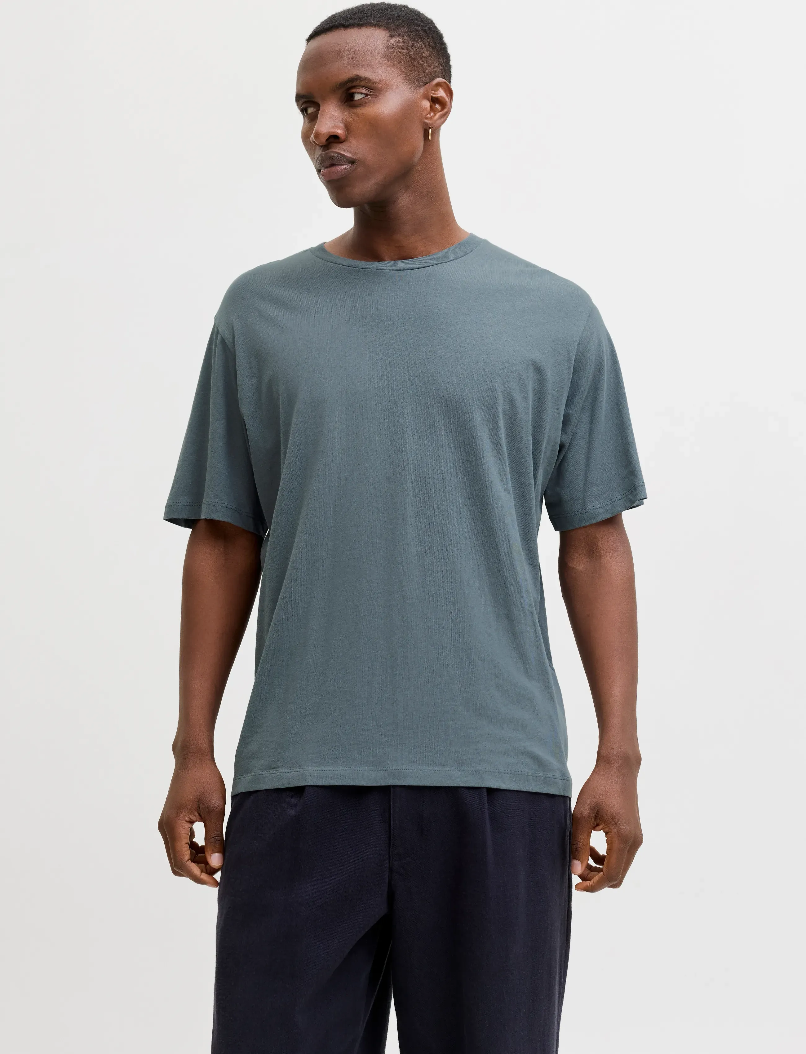 Jack & Jones - JJHUGO LOOSE TEE SS CN 3PK MP NOOS - kortærmede t-shirts - moonbeam - 3