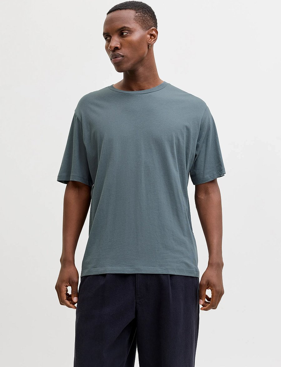 Jack & Jones - JJHUGO LOOSE TEE SS CN 3PK MP NOOS - kortærmede t-shirts - moonbeam - 3