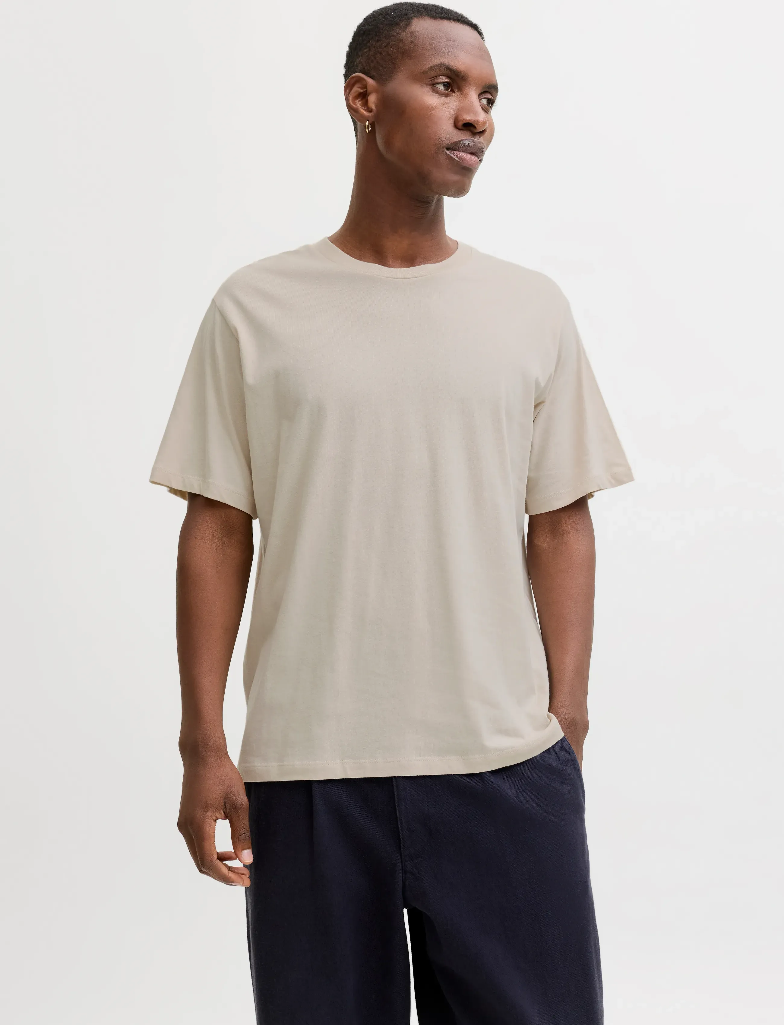 Jack & Jones - JJHUGO LOOSE TEE SS CN 3PK MP NOOS - kortærmede t-shirts - moonbeam - 4