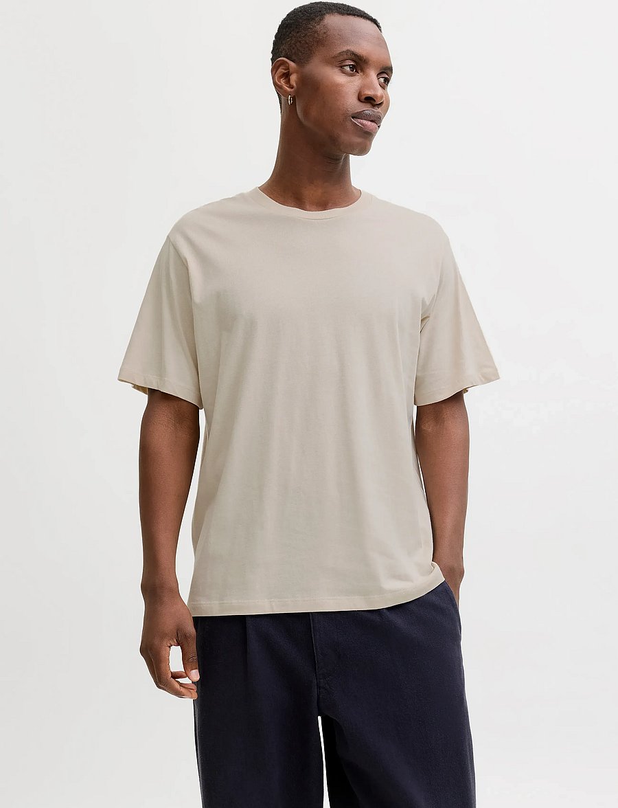 Jack & Jones - JJHUGO LOOSE TEE SS CN 3PK MP NOOS - kortærmede t-shirts - moonbeam - 4