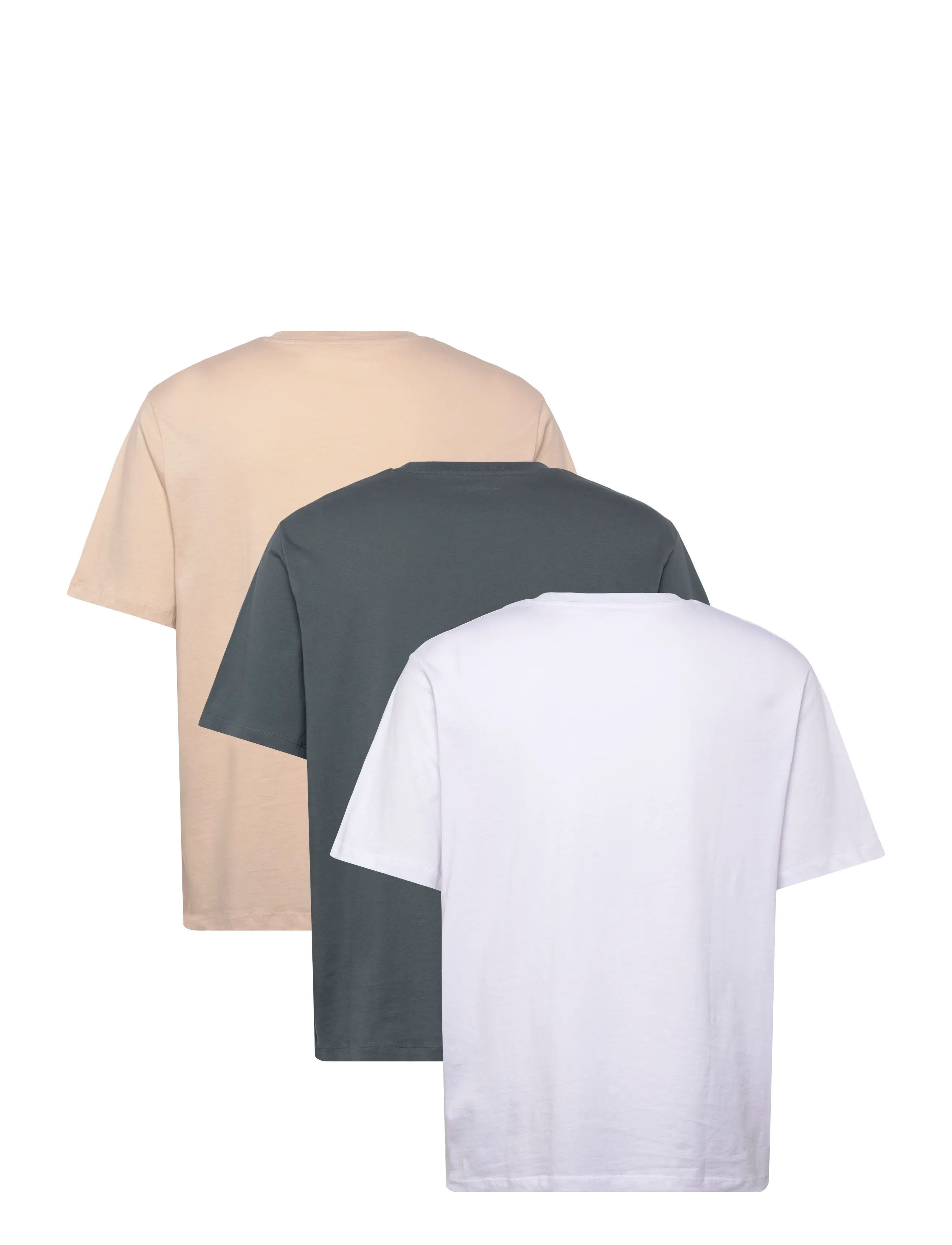 Jack & Jones - JJHUGO LOOSE TEE SS CN 3PK MP NOOS - kortærmede t-shirts - moonbeam - 5