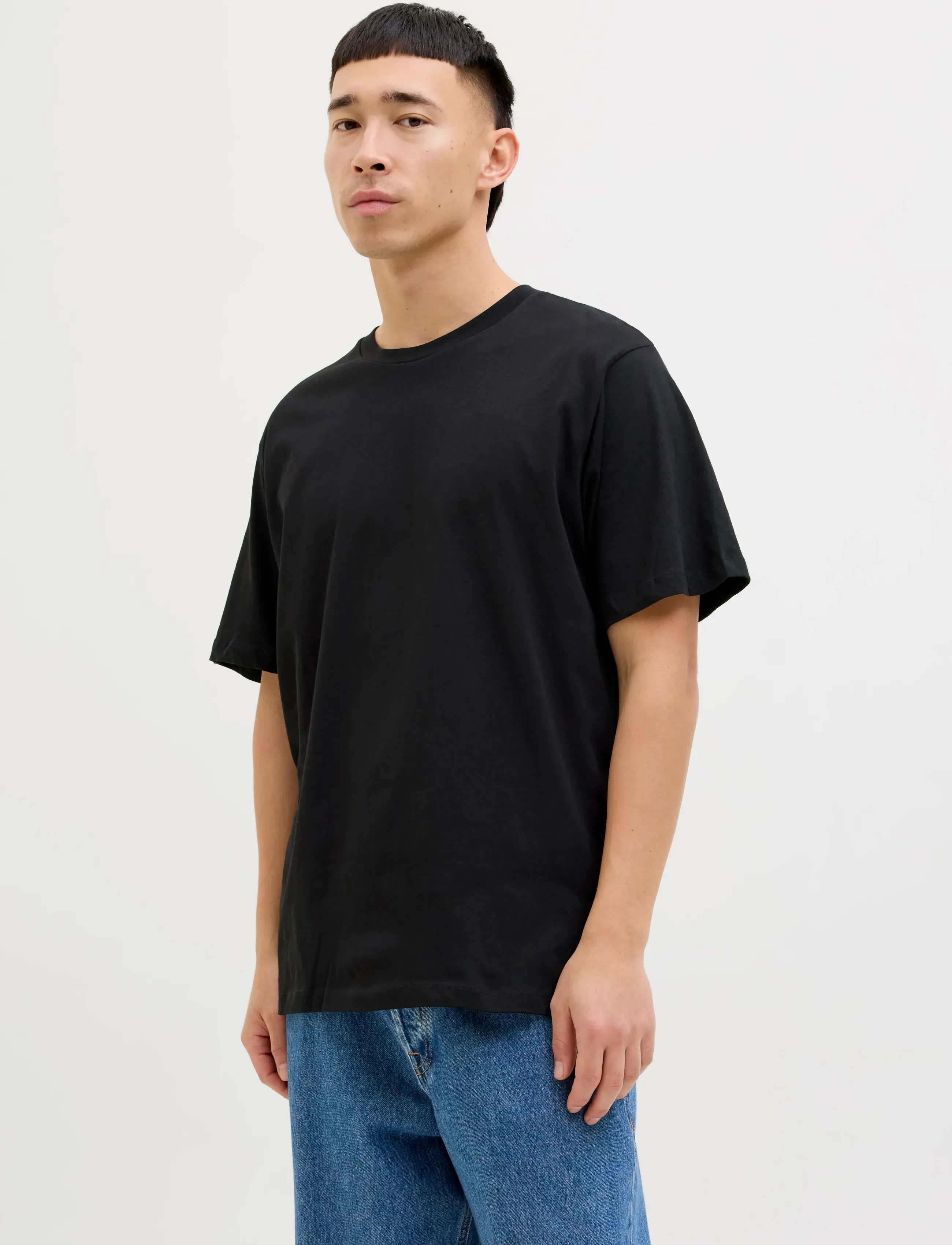 Jack & Jones JJHUGO LOOSE TEE SS CN 3PK MP NOOS - Looks for less - WHITE / white