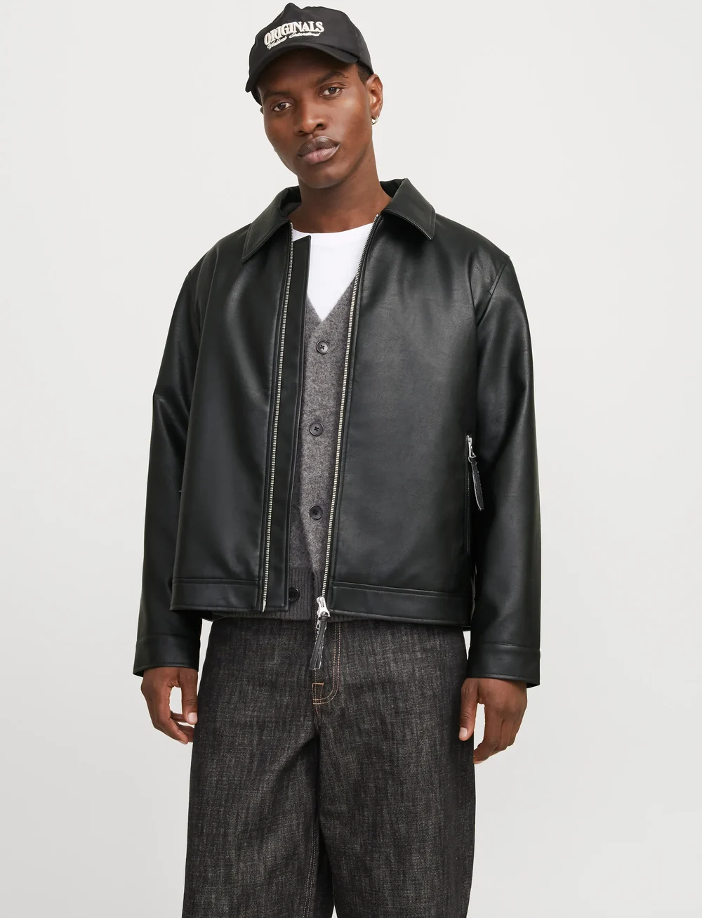 Jack & Jones - JORAUSTIN PU JACKET STYD AW24 - sügisjakid - black - 0