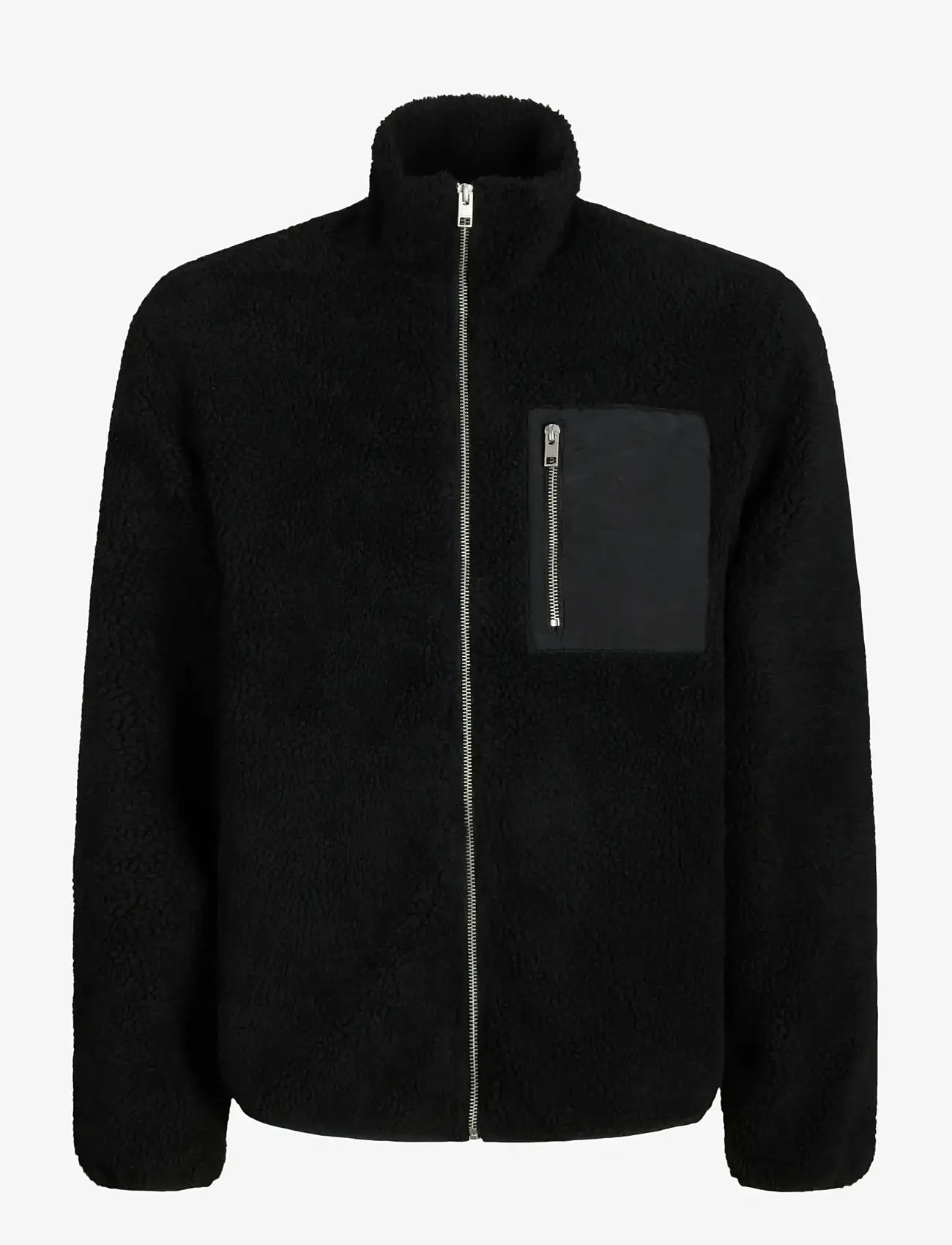 Jack & Jones - JJBRADLEY TEDDY JACKET - teddytröjor - black - 1