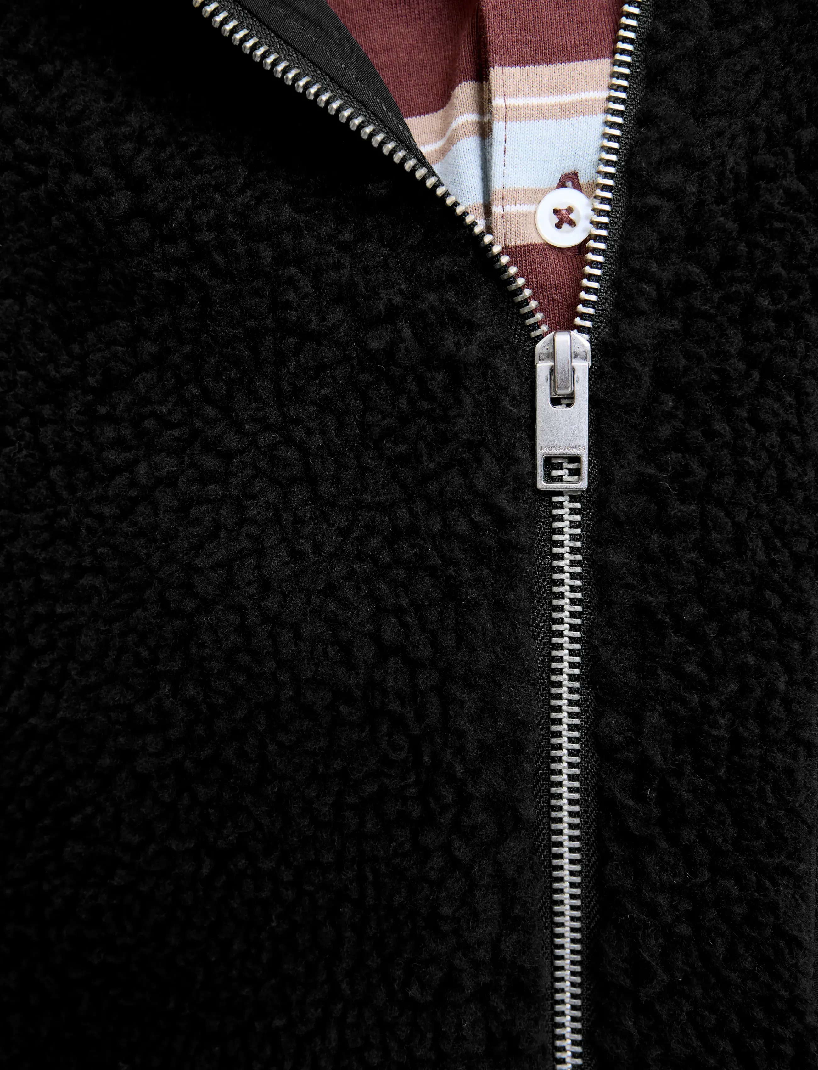 Jack & Jones - JJBRADLEY TEDDY JACKET - sweatshirts & hoodies - black - 3