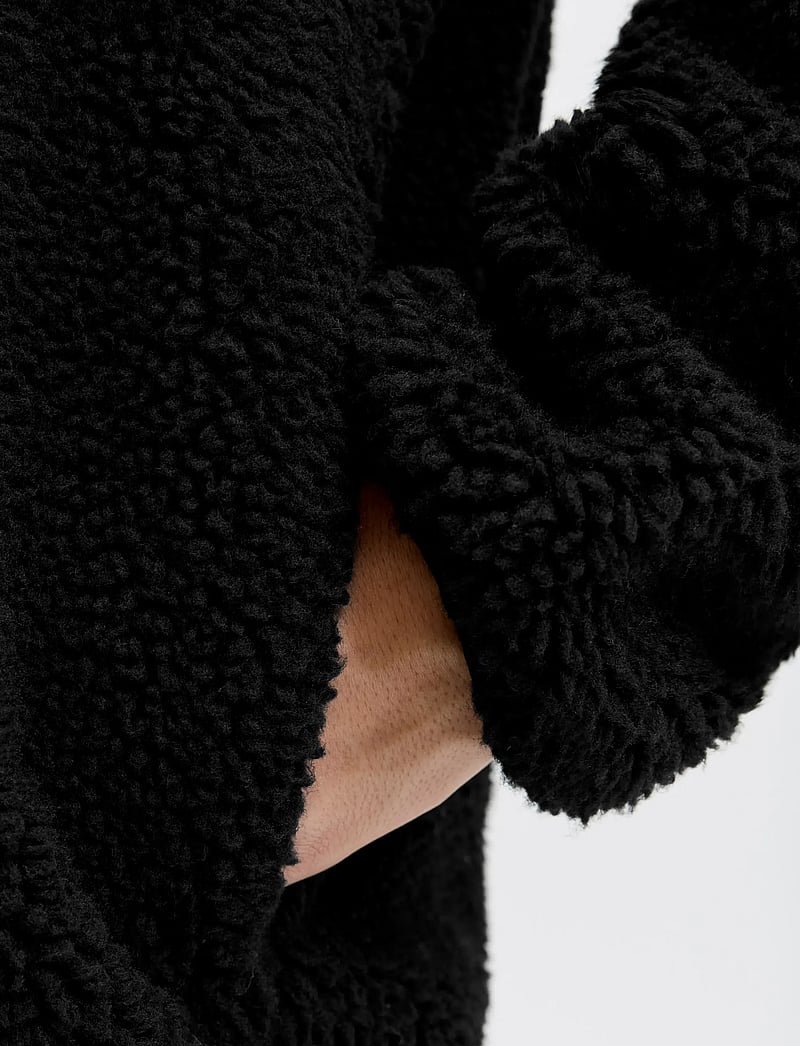 Jack & Jones - JJBRADLEY TEDDY JACKET - fleece-pullover - black - 4