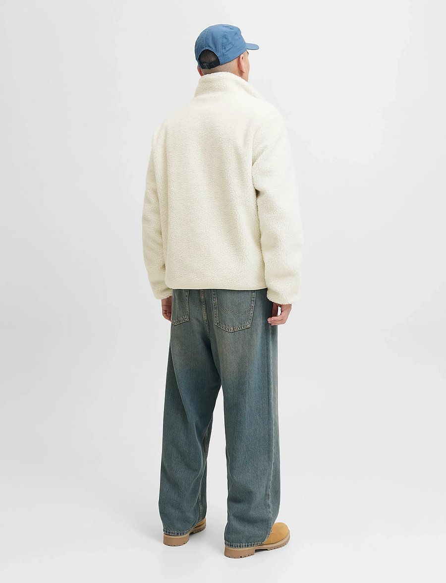 Jack & Jones - JJBRADLEY TEDDY JACKET - plīša džemperi - cloud dancer - 3