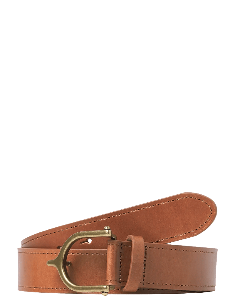 Jack & Jones - JACENZO LEATHER BELT - classic belts - cognac - 1