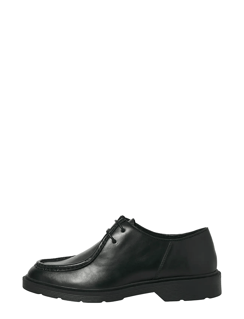Jack & Jones - JFWAUSTIN LEATHER MOC LN - moc toe sko - black - 1