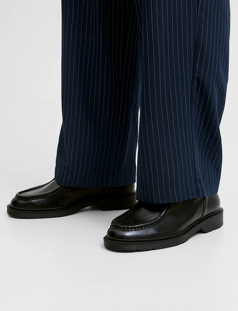 Jack & Jones - JFWAUSTIN LEATHER MOC LN - moc toe sko - black - 0