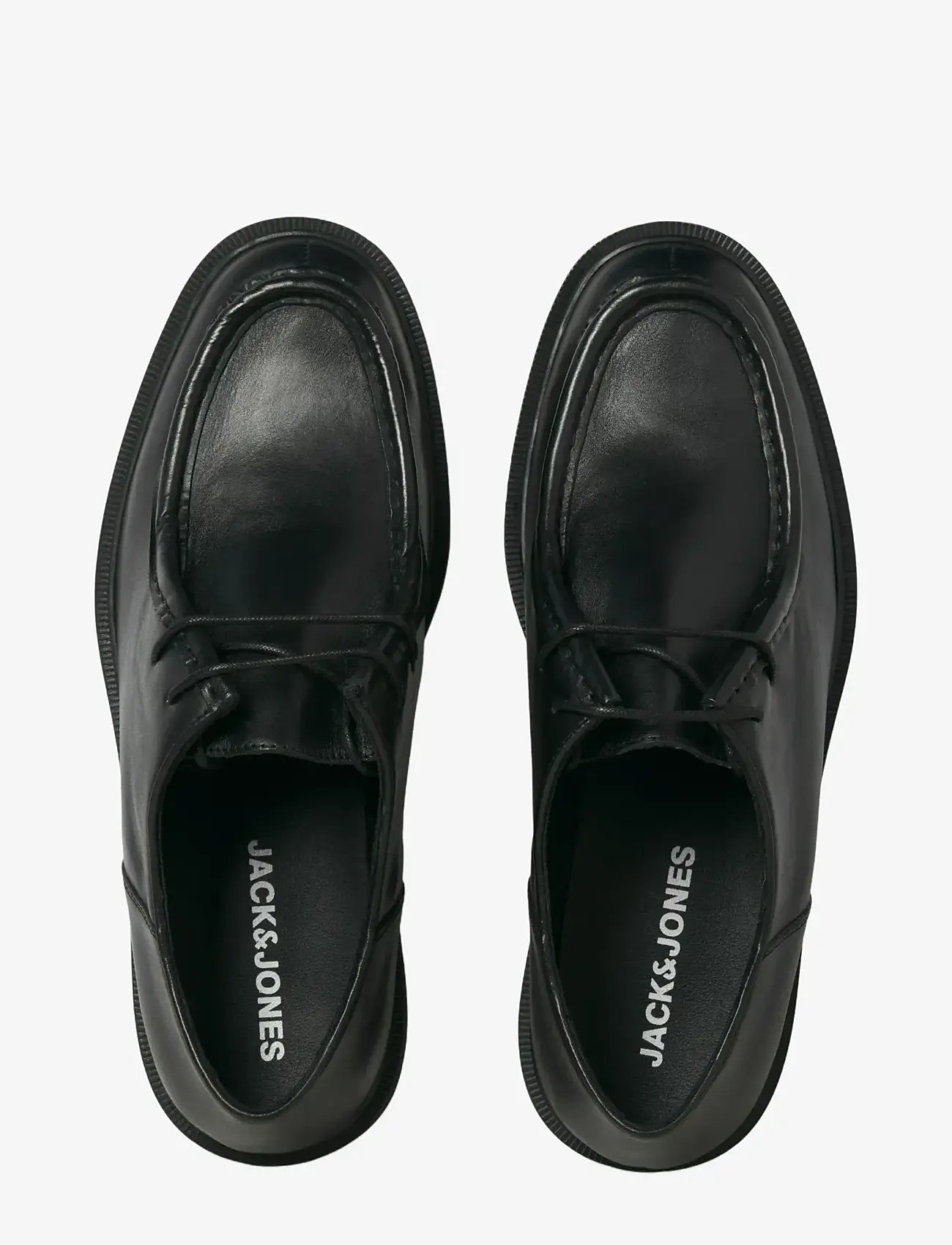 Jack & Jones - JFWAUSTIN LEATHER MOC LN - moc toe sko - black - 3