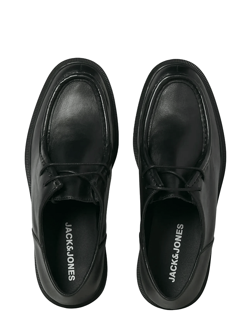 Jack & Jones - JFWAUSTIN LEATHER MOC LN - moc toe sko - black - 3