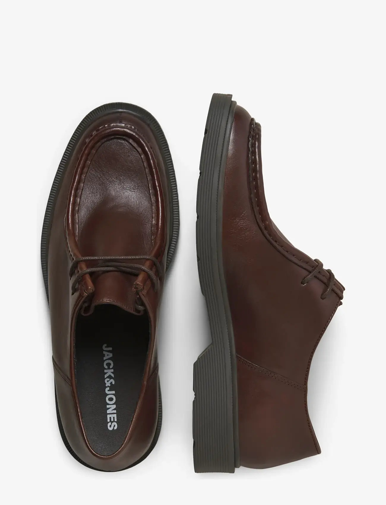 Jack & Jones - JFWAUSTIN LEATHER MOC LN - moc-toe boots - brown stone - 5