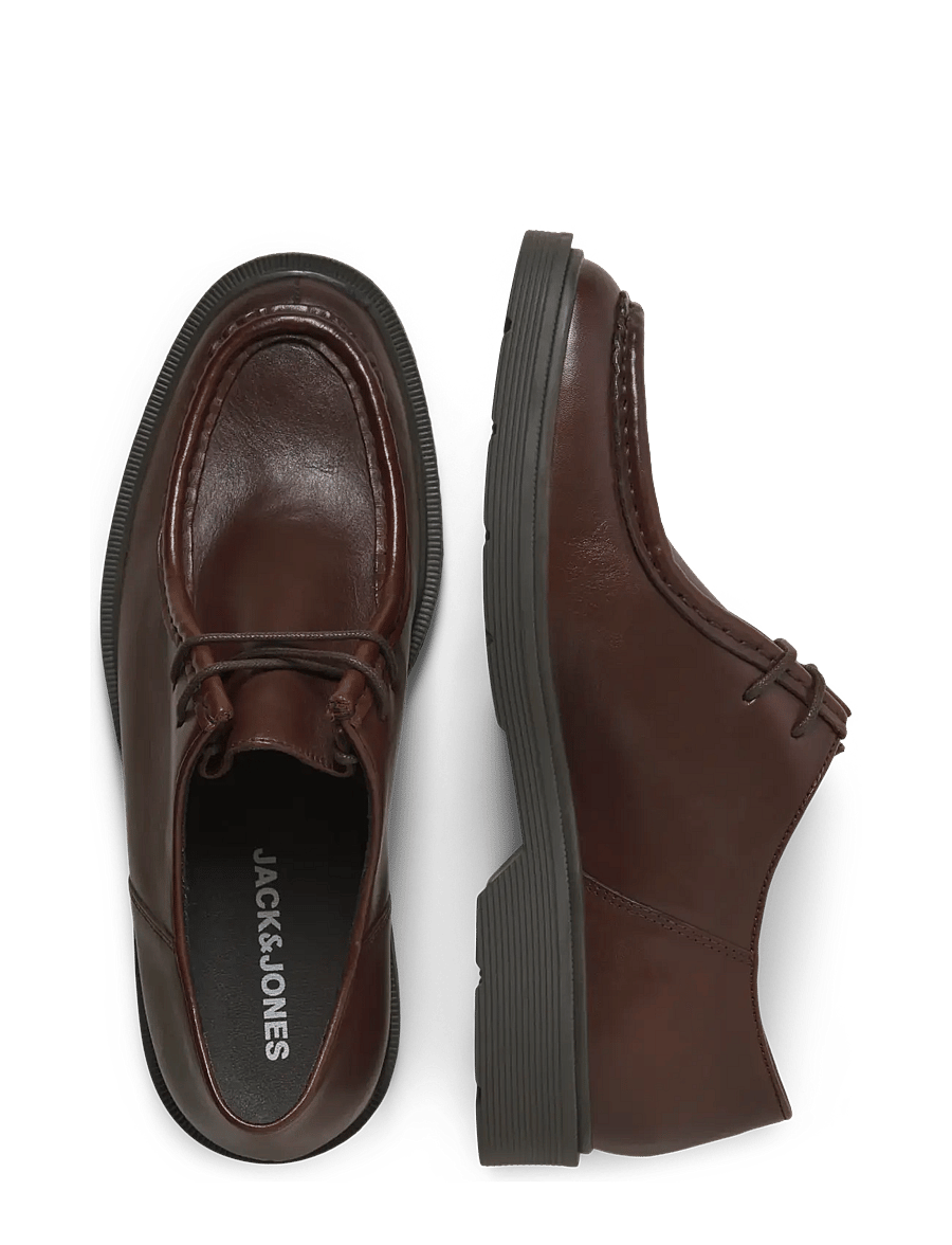 Jack & Jones - JFWAUSTIN LEATHER MOC LN - moc-toes - brown stone - 5