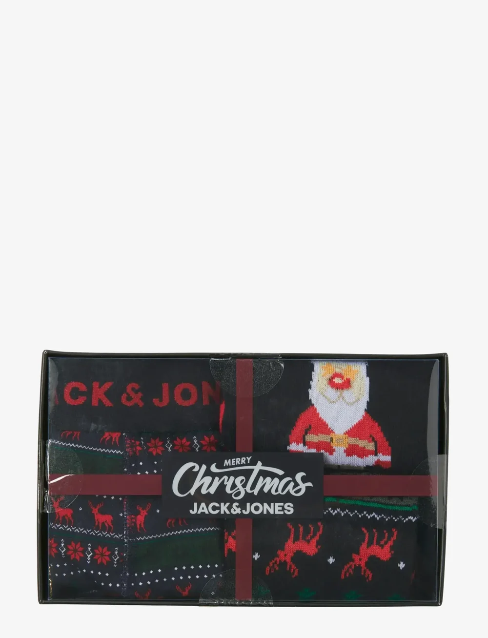 Jack & Jones - JACXMAS REINDEER GIFTBOX - crew-socken - black - 1