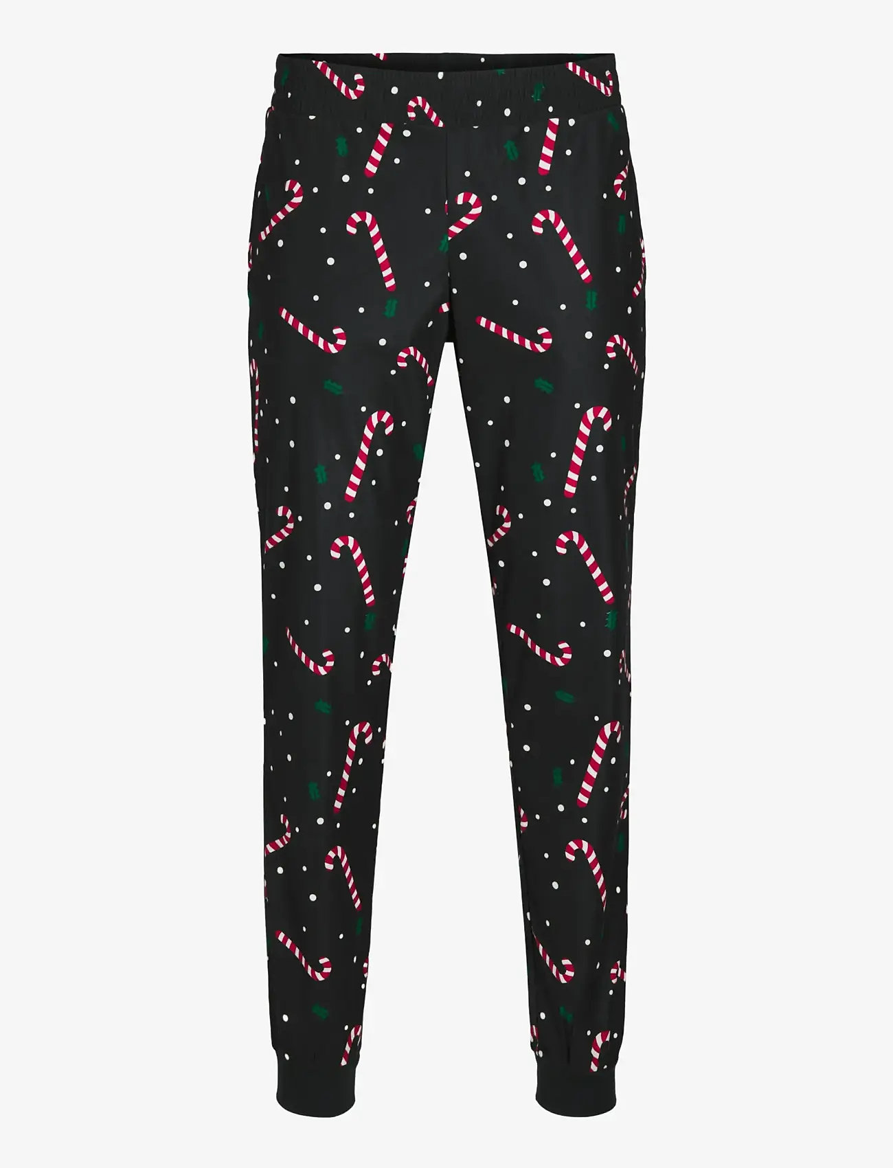 Jack & Jones - JACTRISTAN PRINTED LOUNGE SET W - nattøj sæt - black - 2