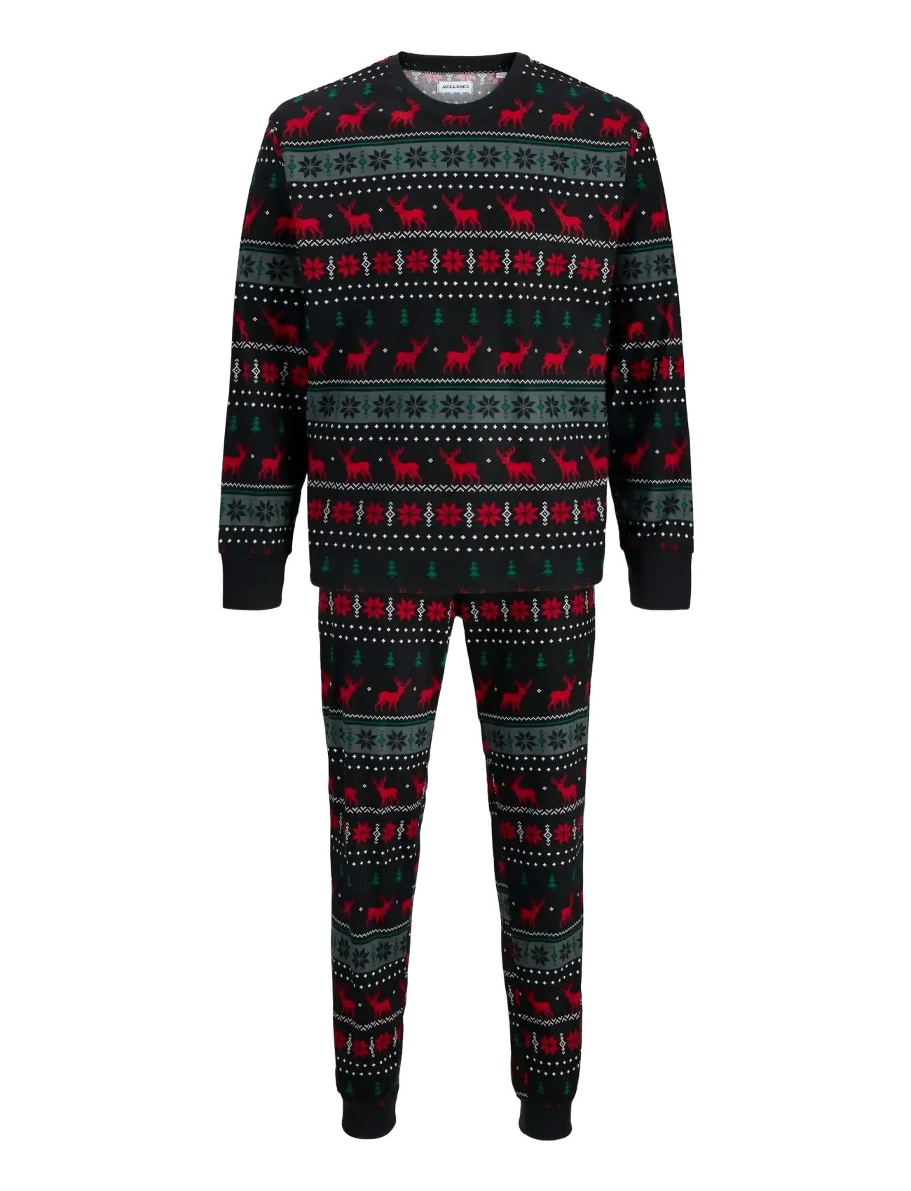 JACTRISTAN PRINTED LOUNGE SET W - BLACK