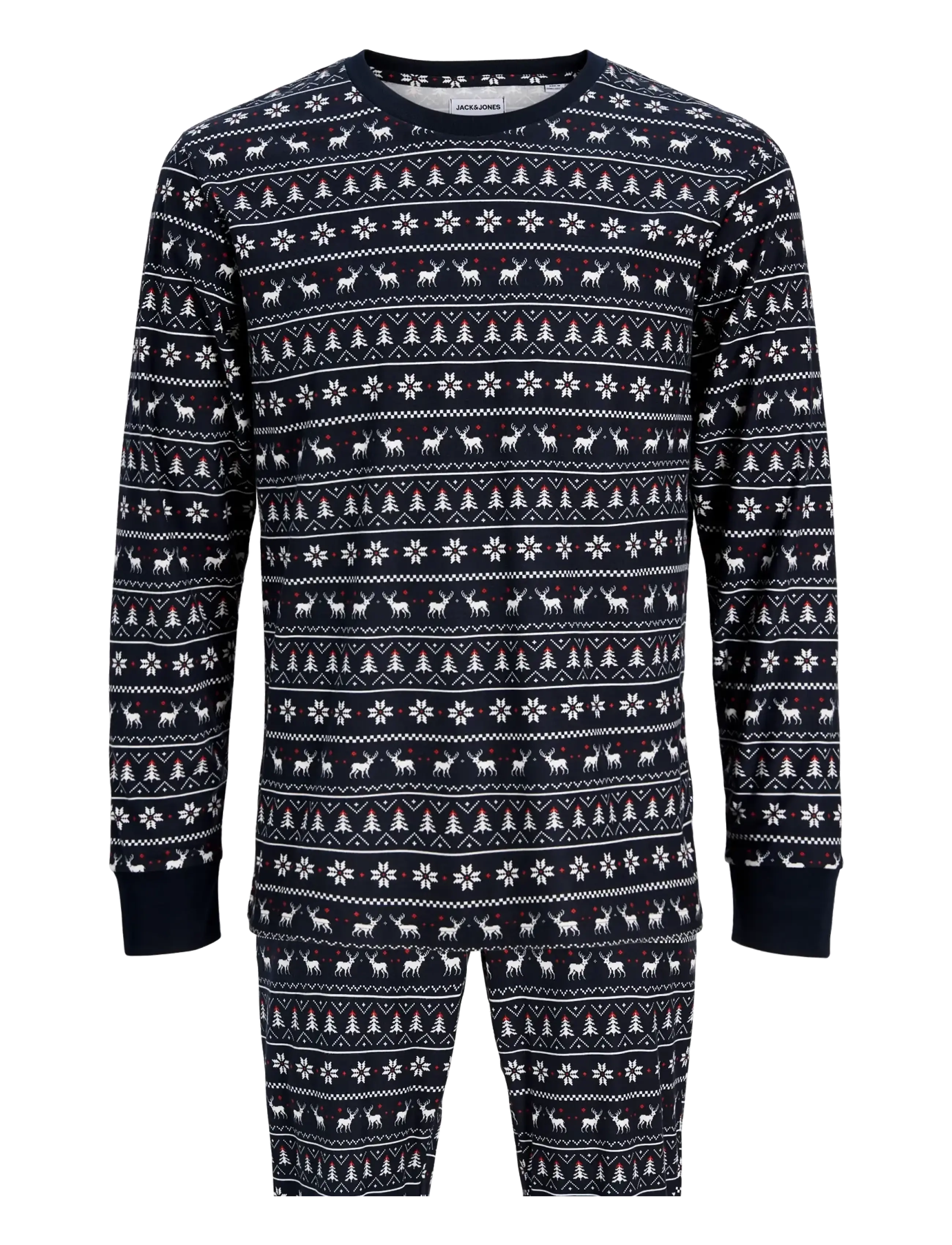 Jack & Jones - JACTRISTAN PRINTED LOUNGE SET W - pidžaamakomplektid - sky captain - 1