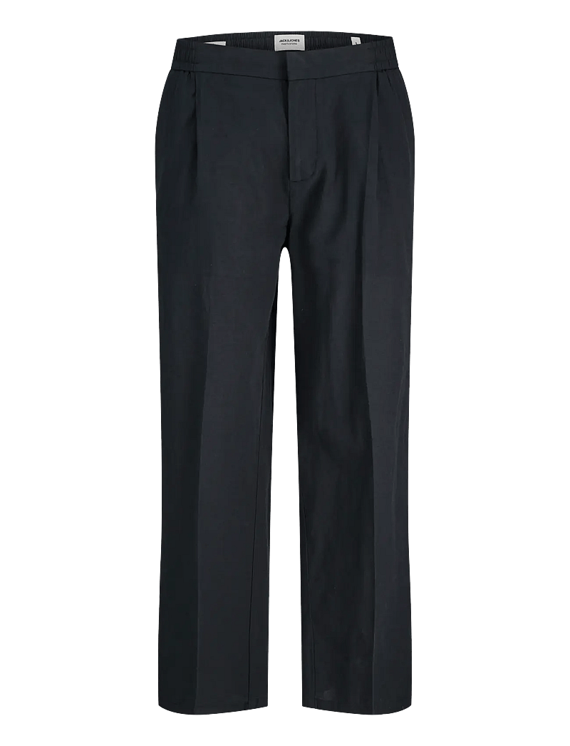 Jack & Jones - JPSTBILL DIEGO SUMMER PANTS STYD SS25 - jakkesætbukser i hør - black - 1