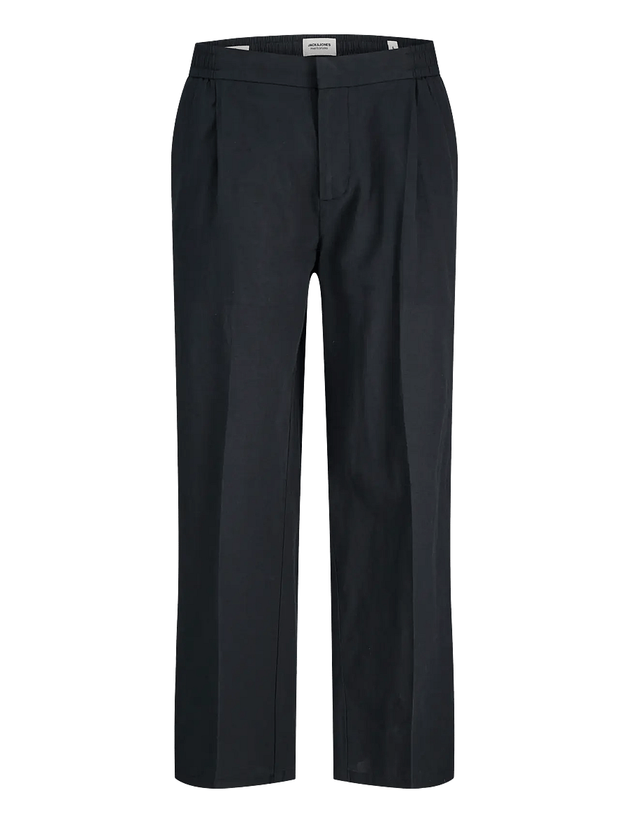 Jack & Jones - JPSTBILL DIEGO SUMMER PANTS STYD SS25 - linased ülikonnapüksid - black - 1