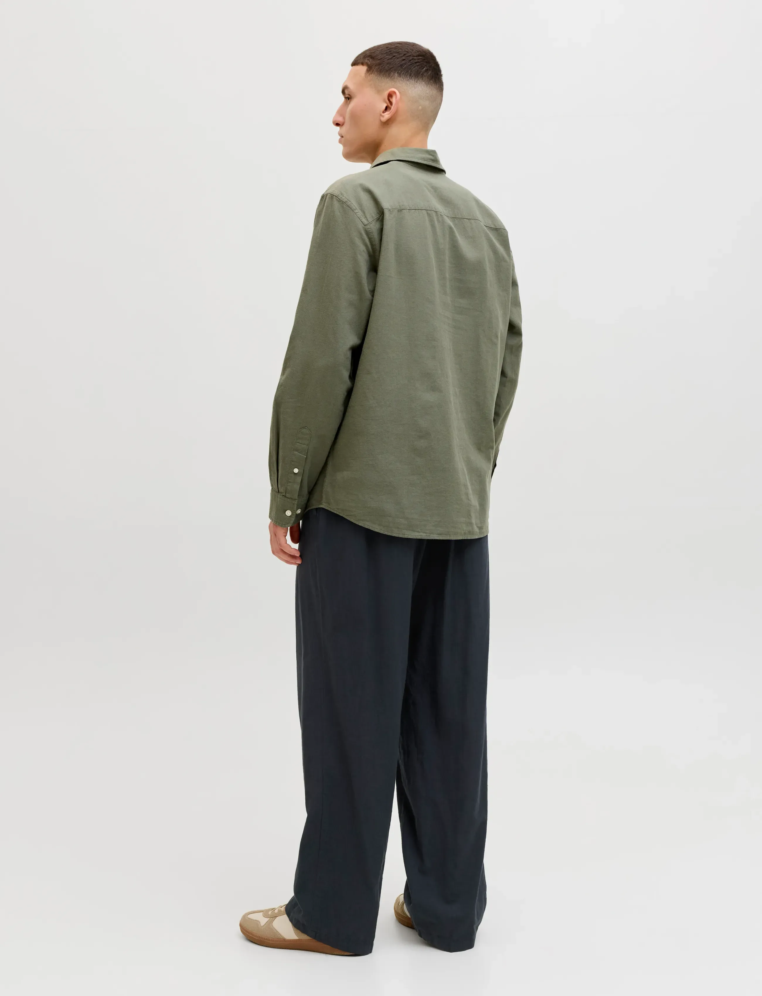 Jack & Jones - JPSTBILL DIEGO SUMMER PANTS STYD SS25 - linased ülikonnapüksid - black - 3