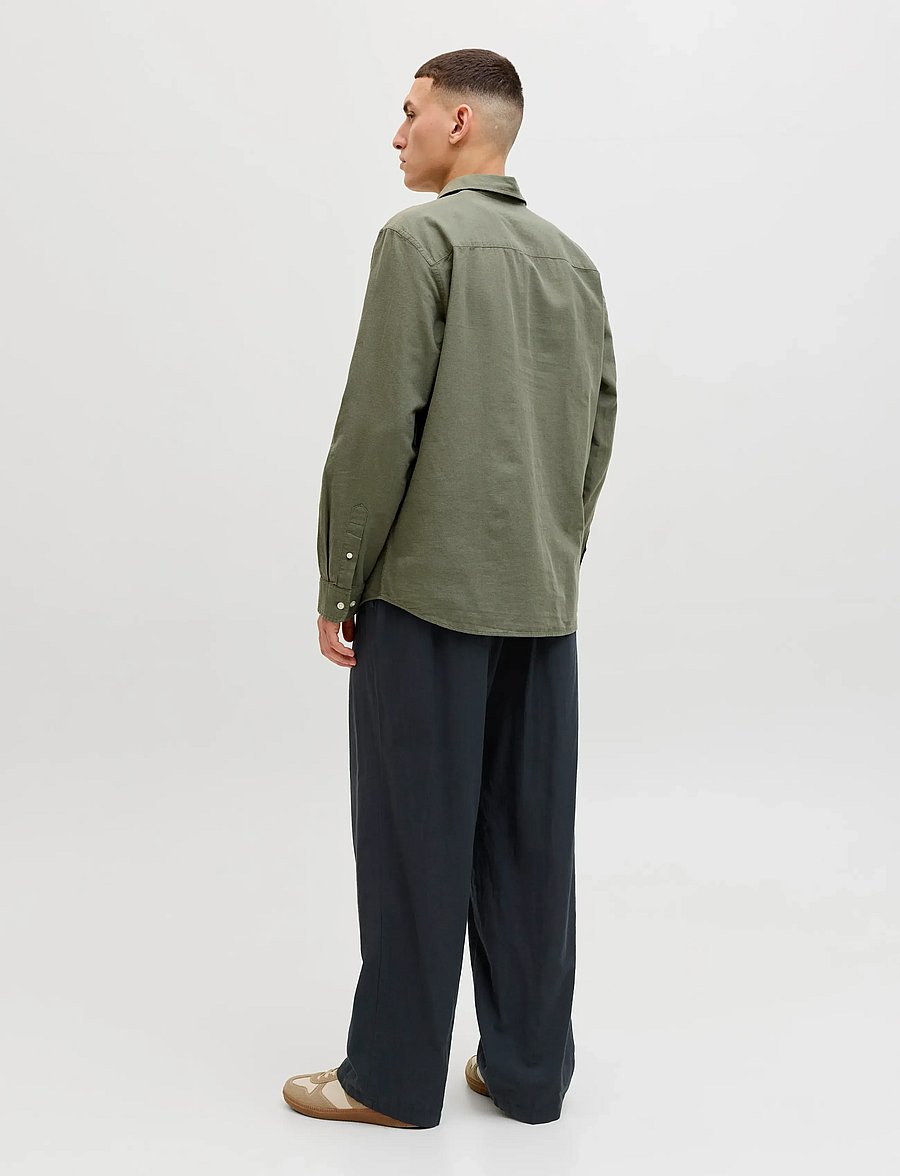 Jack & Jones - JPSTBILL DIEGO SUMMER PANTS STYD SS25 - linased ülikonnapüksid - black - 3