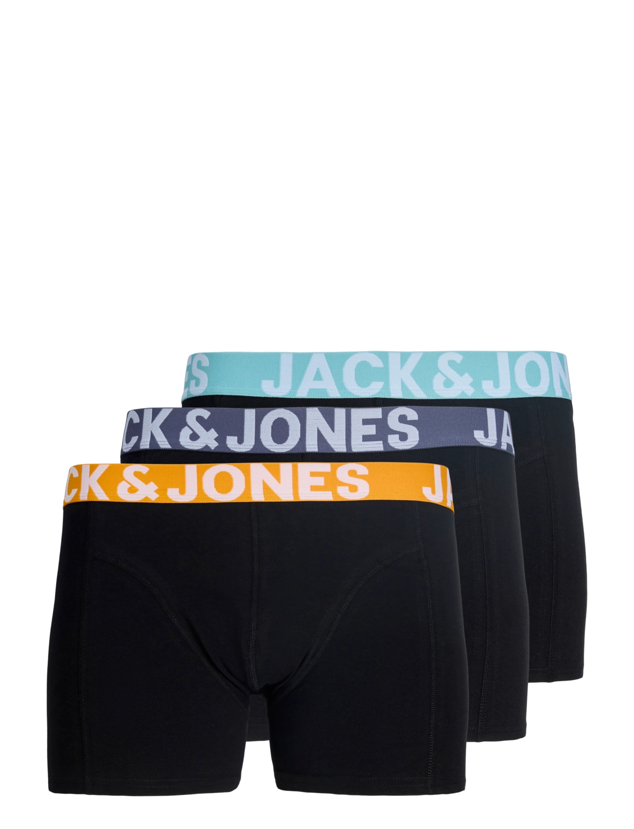 Jack & Jones JACCONOR SOLID TRUNKS 3 PACK NOOS - Kalsonger - BLACK / black