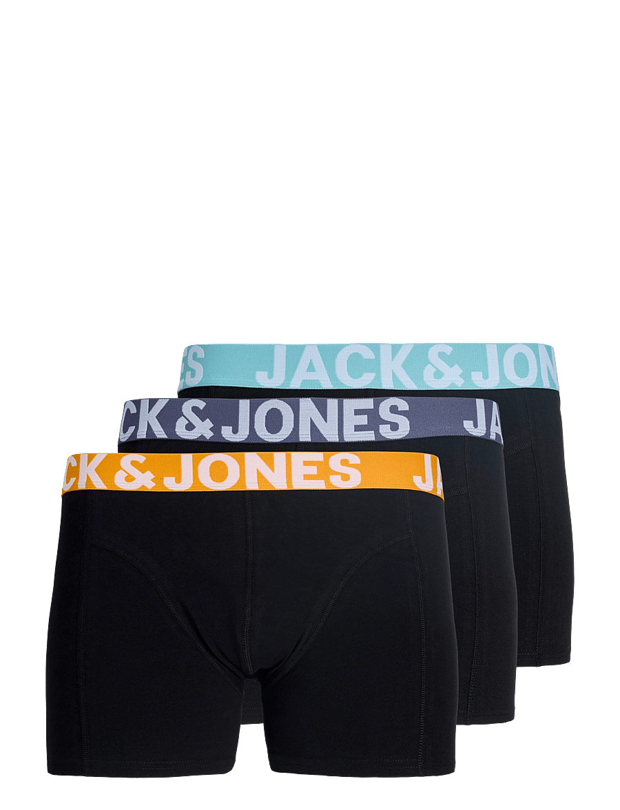 Jack & Jones - JACCONOR SOLID TRUNKS 3 PACK NOOS - boxerkalsonger - black - 1