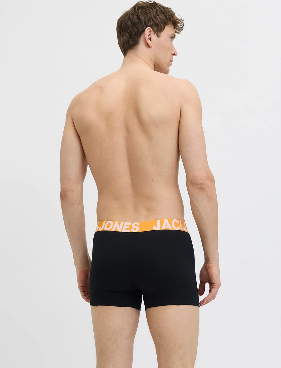 Jack & Jones - JACCONOR SOLID TRUNKS 3 PACK NOOS - boxerkalsonger - black - 2