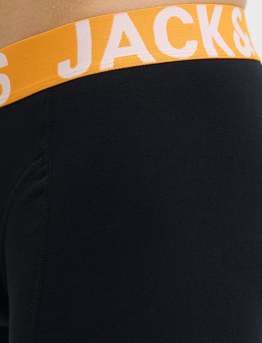 Jack & Jones - JACCONOR SOLID TRUNKS 3 PACK NOOS - boxerkalsonger - black - 3