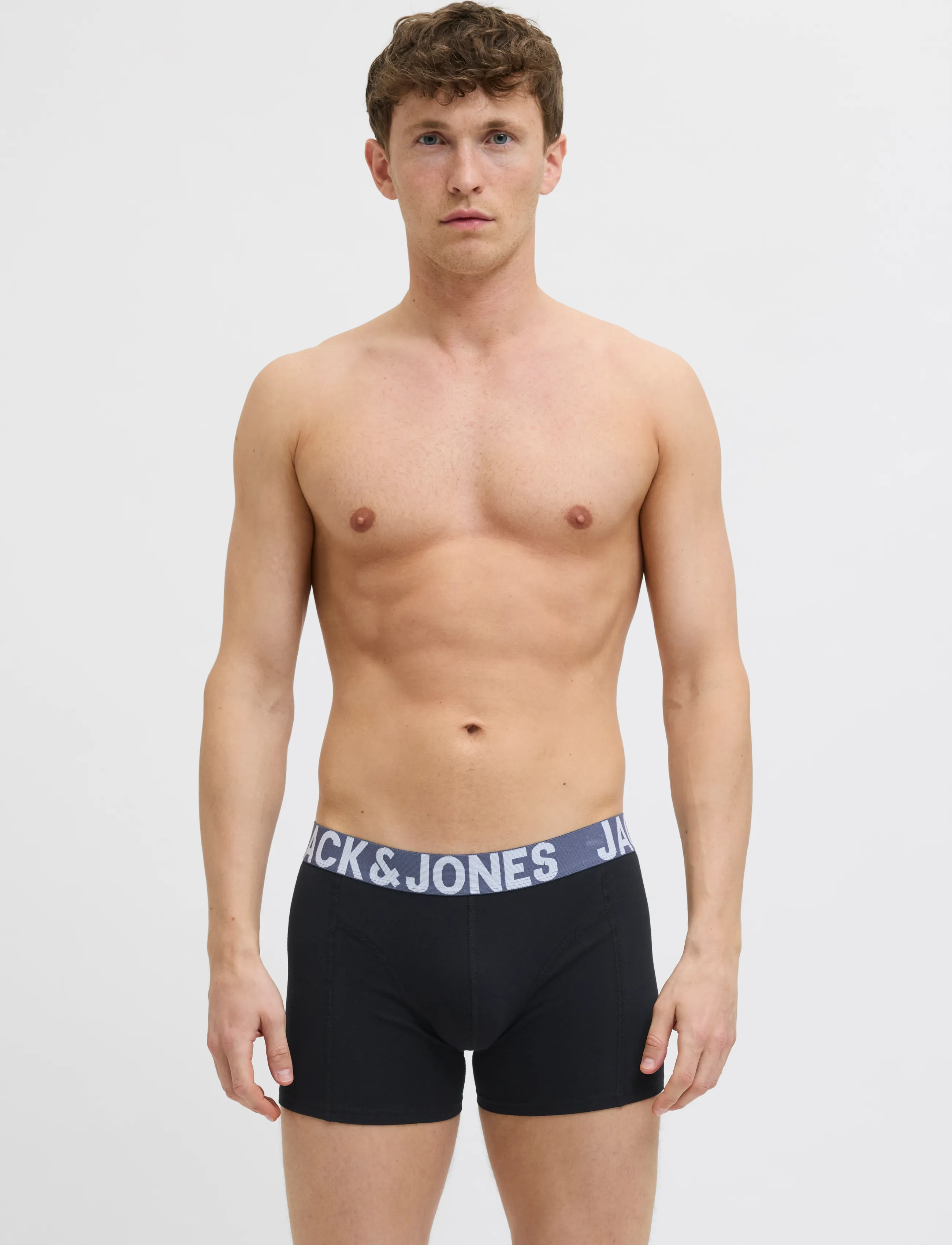 Jack & Jones - JACCONOR SOLID TRUNKS 3 PACK NOOS - boxerkalsonger - black - 4