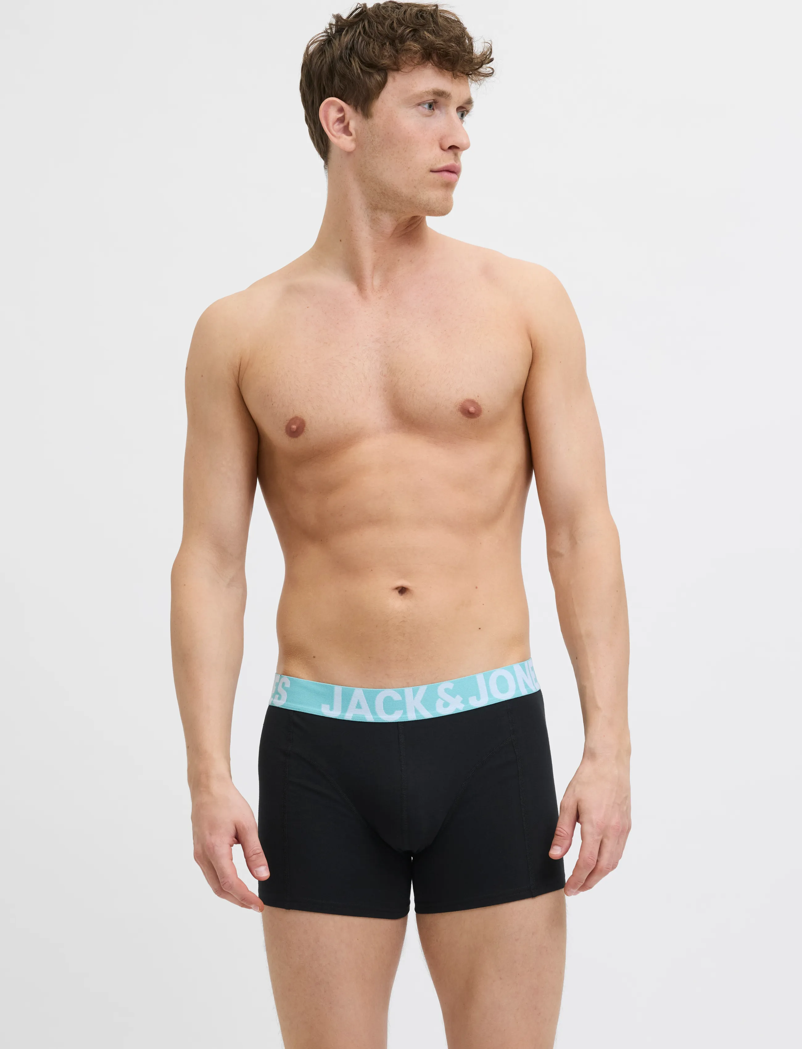 Jack & Jones - JACCONOR SOLID TRUNKS 3 PACK NOOS - boxerkalsonger - black - 5