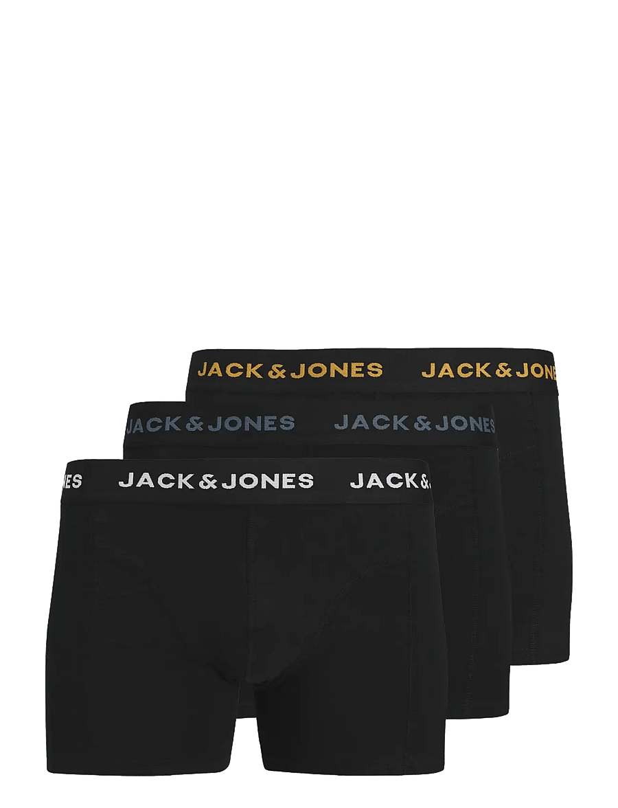Jack & Jones - JACCONOR SOLID TRUNKS 3 PACK NOOS - unterhosen im multipack - black - 0