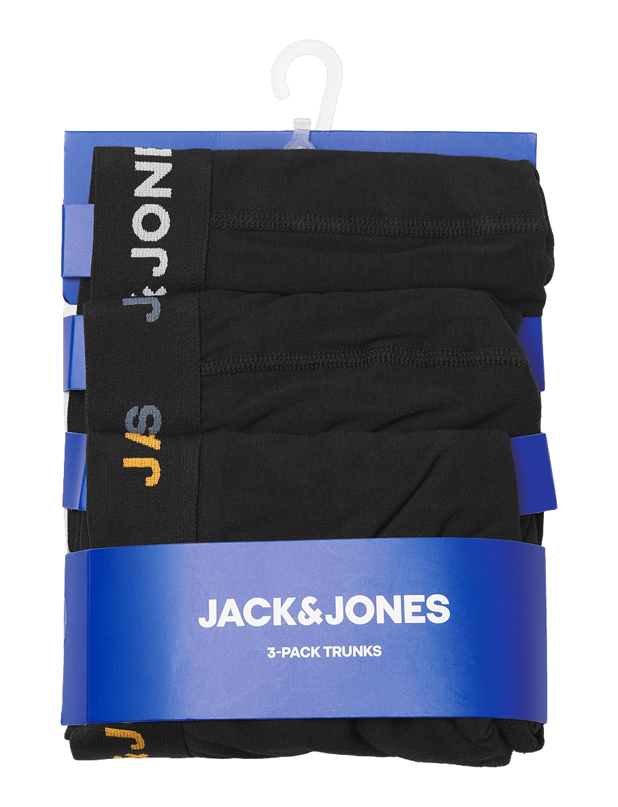 Jack & Jones - JACCONOR SOLID TRUNKS 3 PACK NOOS - unterhosen im multipack - black - 4