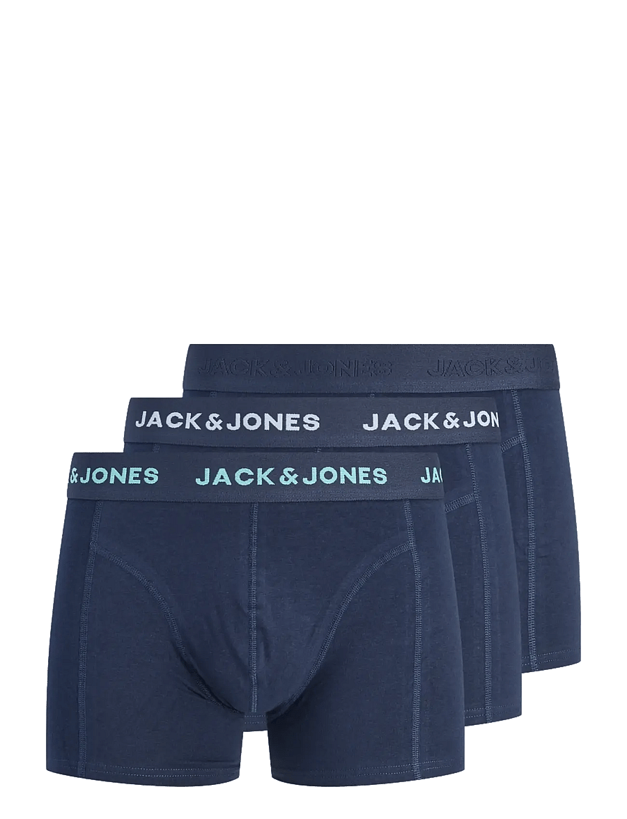 Jack & Jones - JACCONOR SOLID TRUNKS 3 PACK NOOS - boxerkalsonger - navy blazer - 0