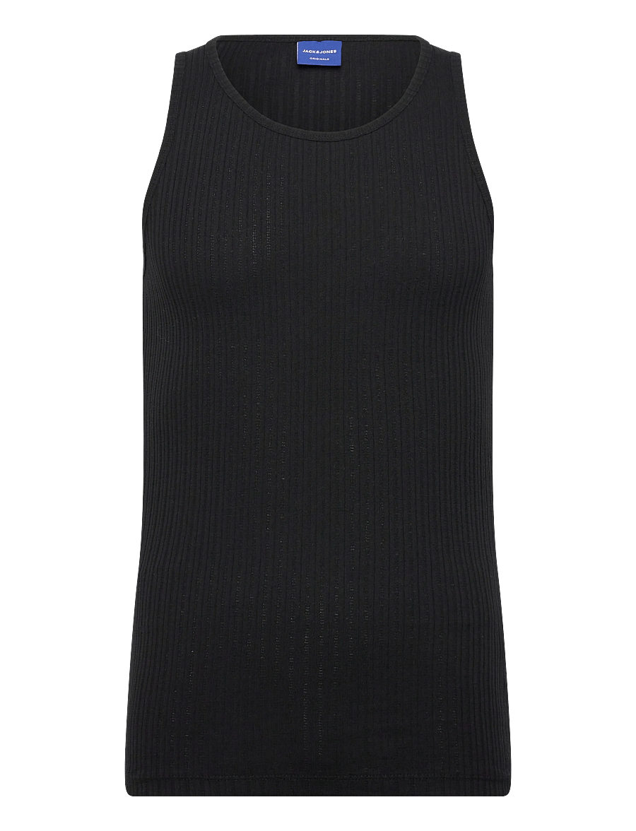 Jack & Jones - JORDIA POINTELLE TANK TOP SS25 - hlýrabolir - black - 0