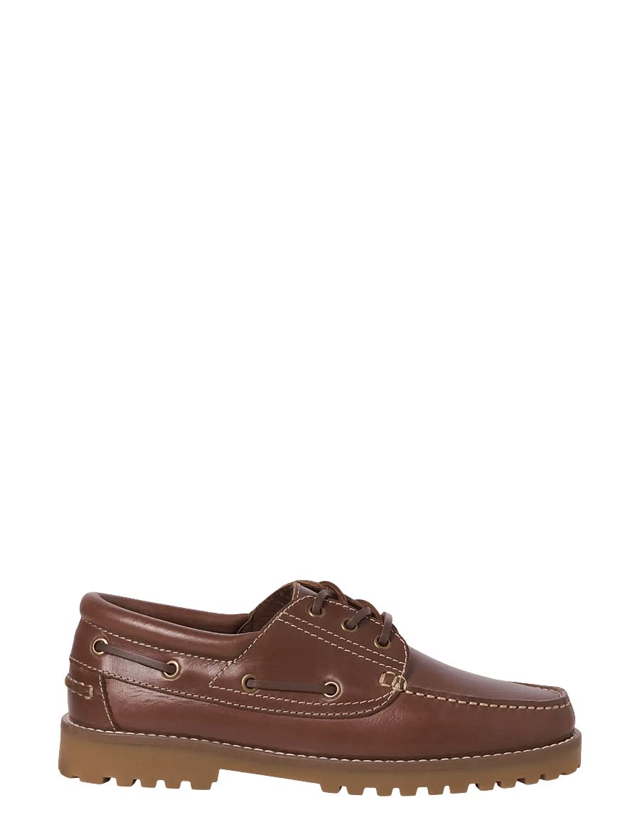 Jack & Jones - JFWBROOKLYN LEATHER BOAT SHOE LN - kollektionen - cognac - 2