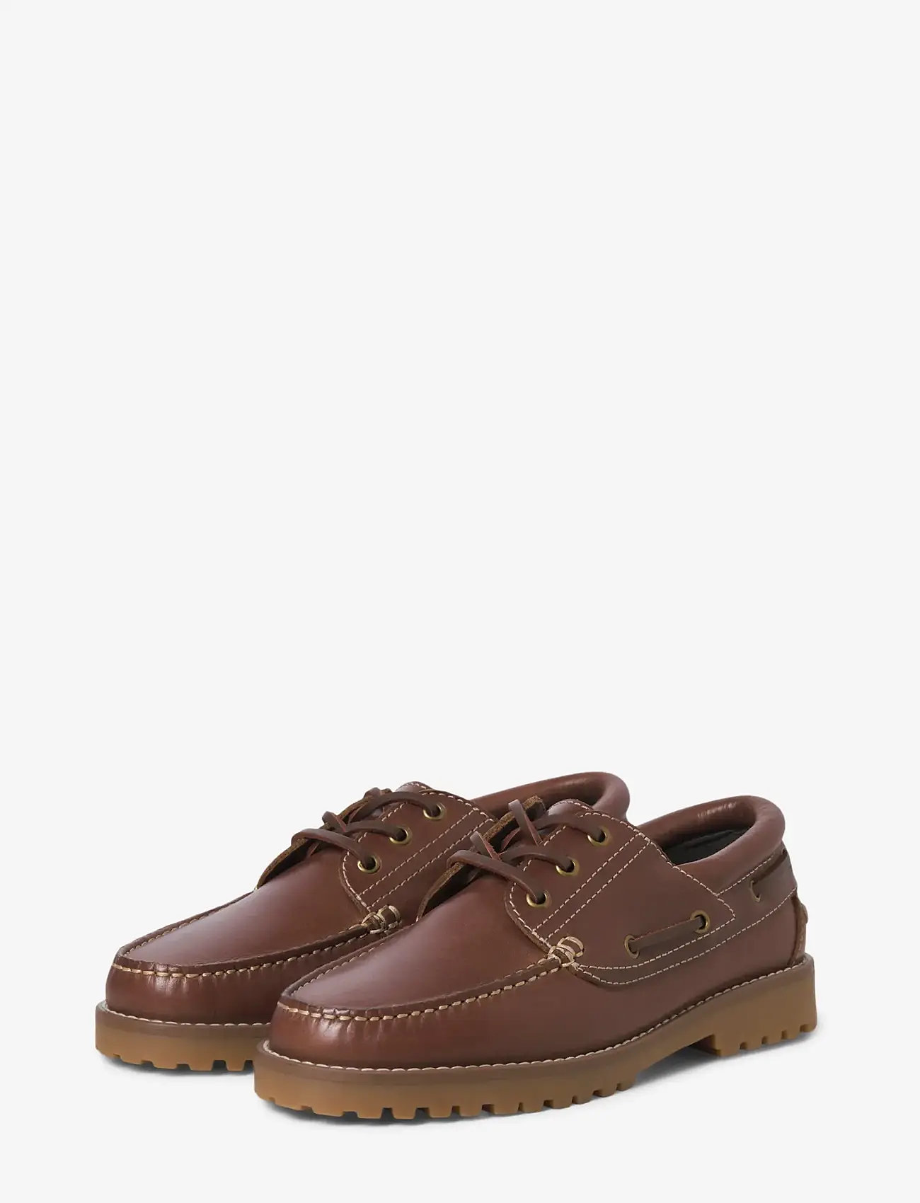 Jack & Jones - JFWBROOKLYN LEATHER BOAT SHOE LN - collections - cognac - 3