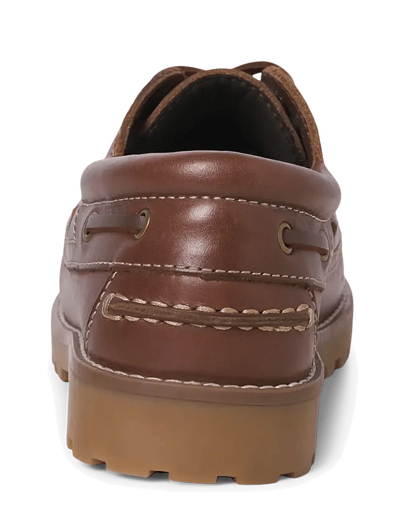 Jack & Jones - JFWBROOKLYN LEATHER BOAT SHOE LN - collections - cognac - 4
