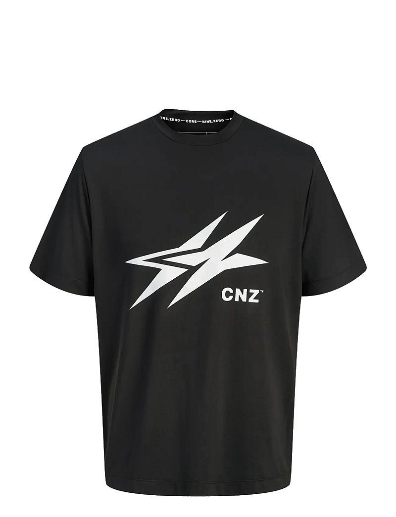 Jack & Jones - JCOCNZAMSTERDAM LOGO T-SHIRT - kortärmade t-shirts - black - 1