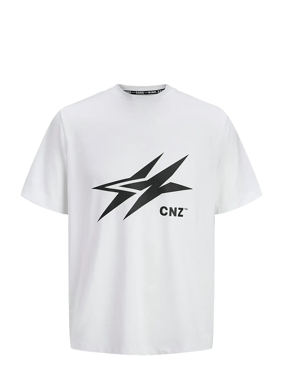 Jack & Jones - JCOCNZAMSTERDAM LOGO T-SHIRT - kurzärmelige t-shirts - bright white - 1