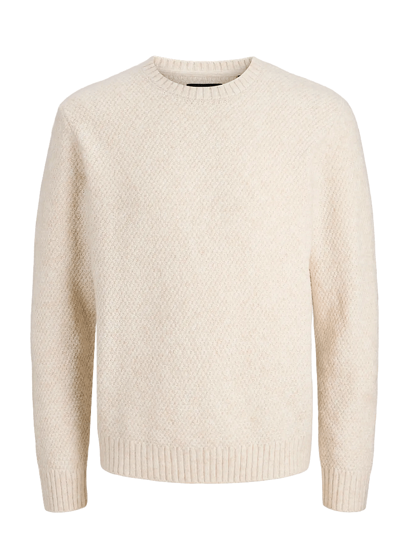 Jack & Jones - JPRBLAWILSON KNIT CREW NECK STYD AW25 - rundhalsad - cloud dancer - 1
