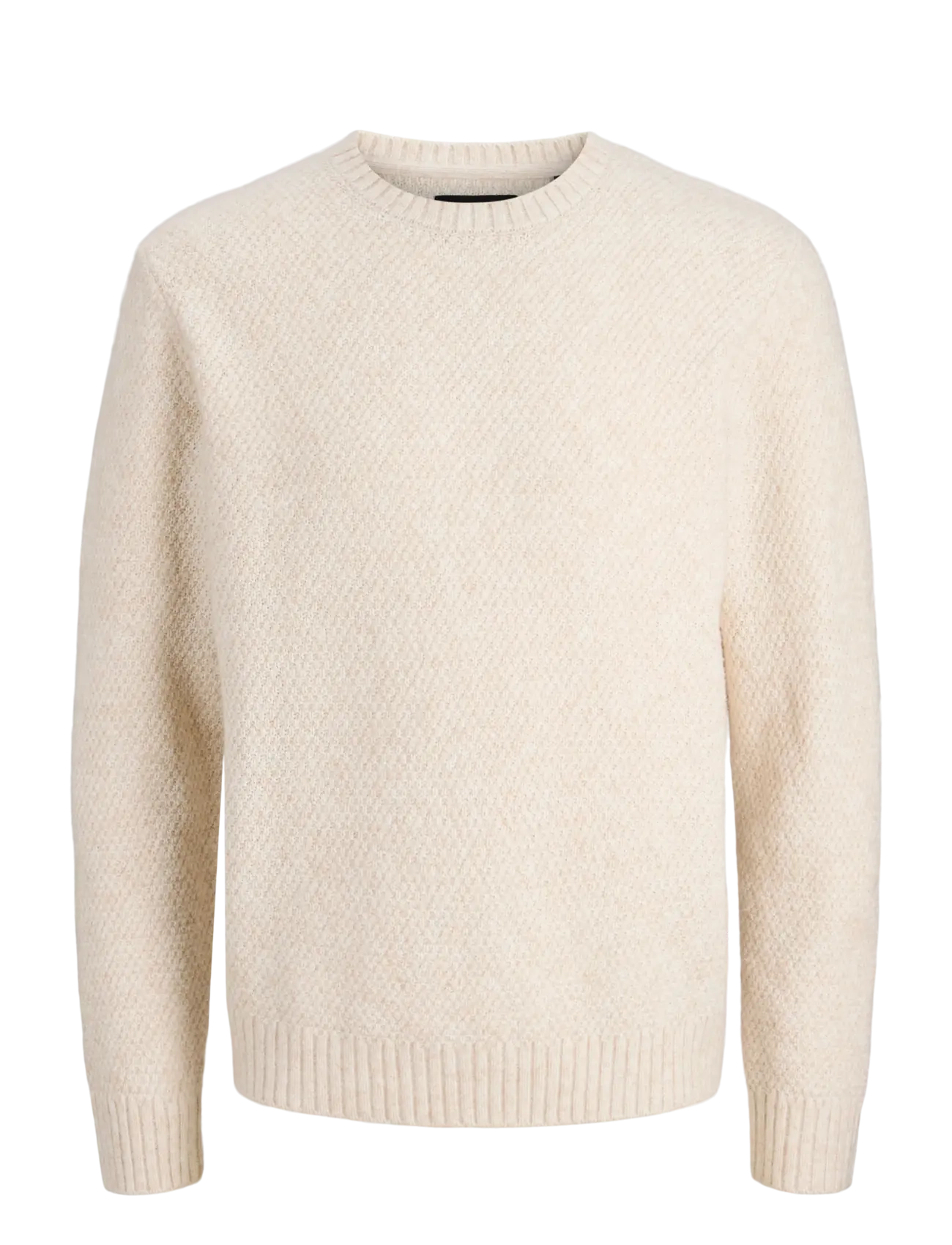 Jack & Jones JPRBLAWILSON KNIT CREW NECK STYD AW25 - Tøj - CLOUD DANCER / cream
