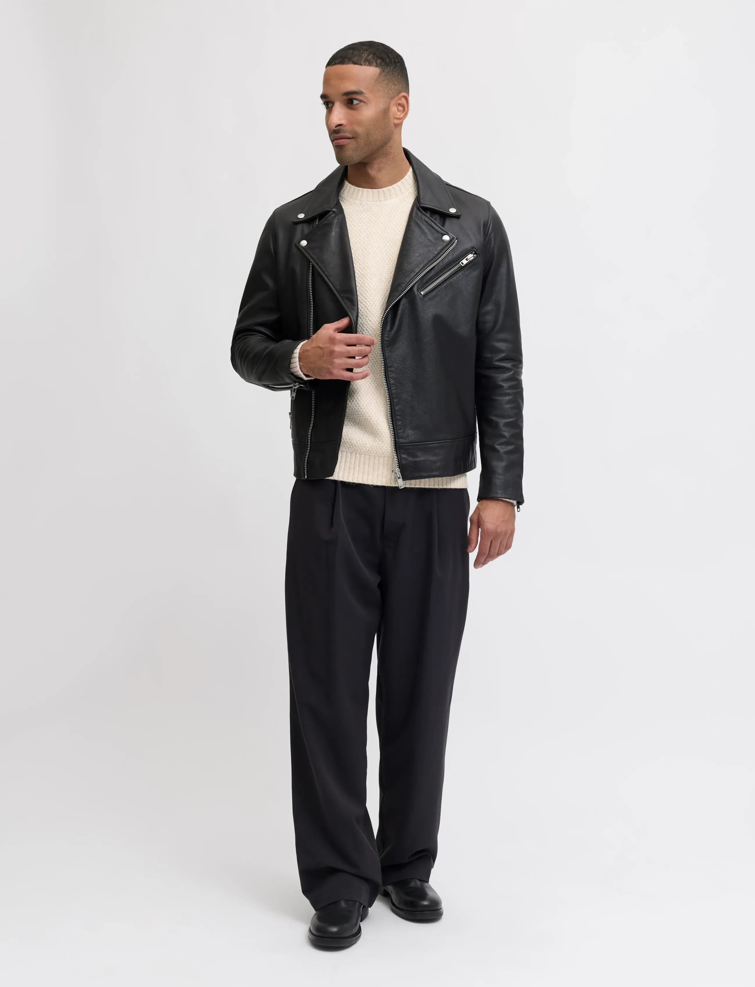 Jack & Jones - JPRBLAWILSON KNIT CREW NECK STYD AW25 - rundhals - cloud dancer - 3