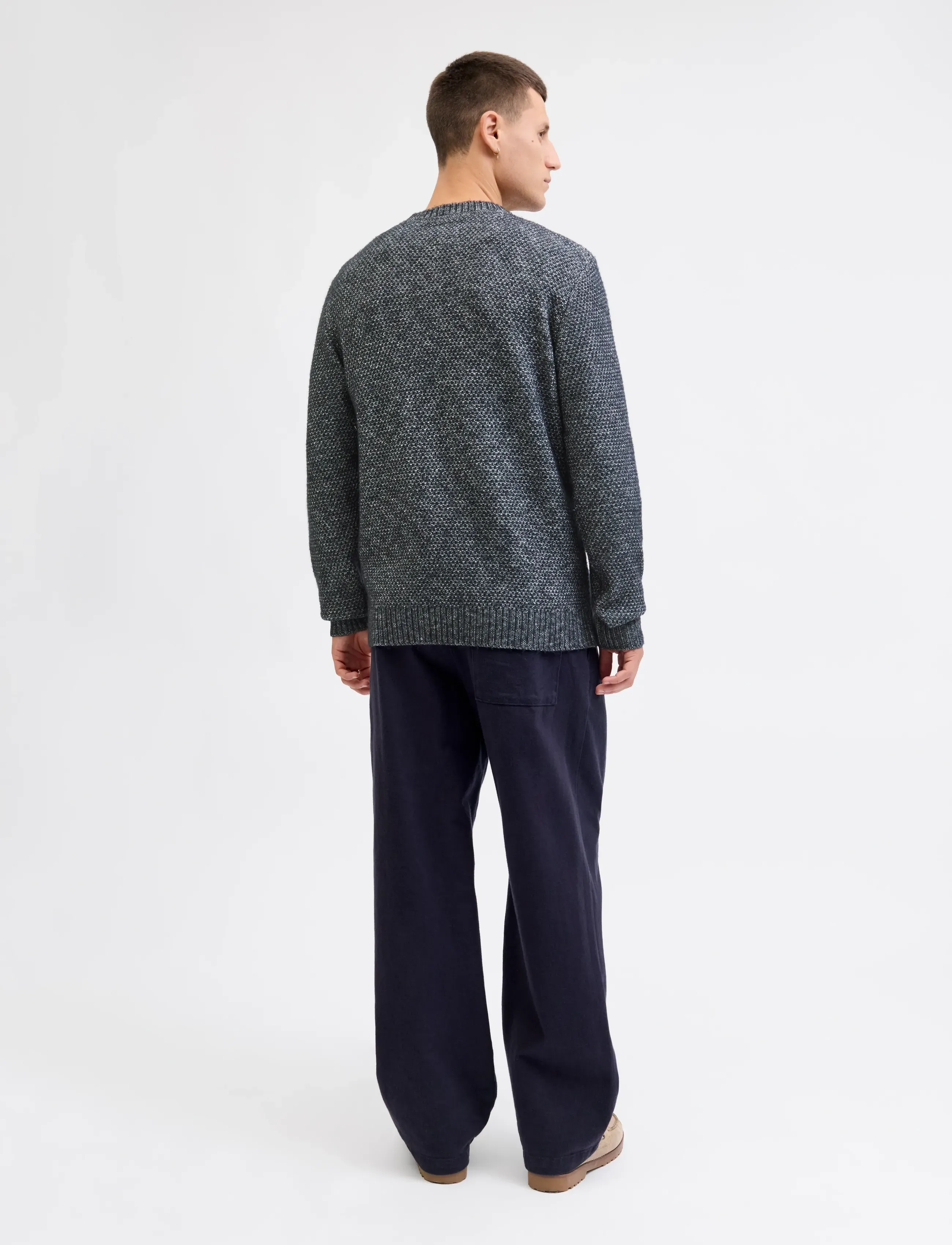 Jack & Jones - JPRBLAWILSON KNIT CREW NECK STYD AW25 - rund hals - night sky - 3