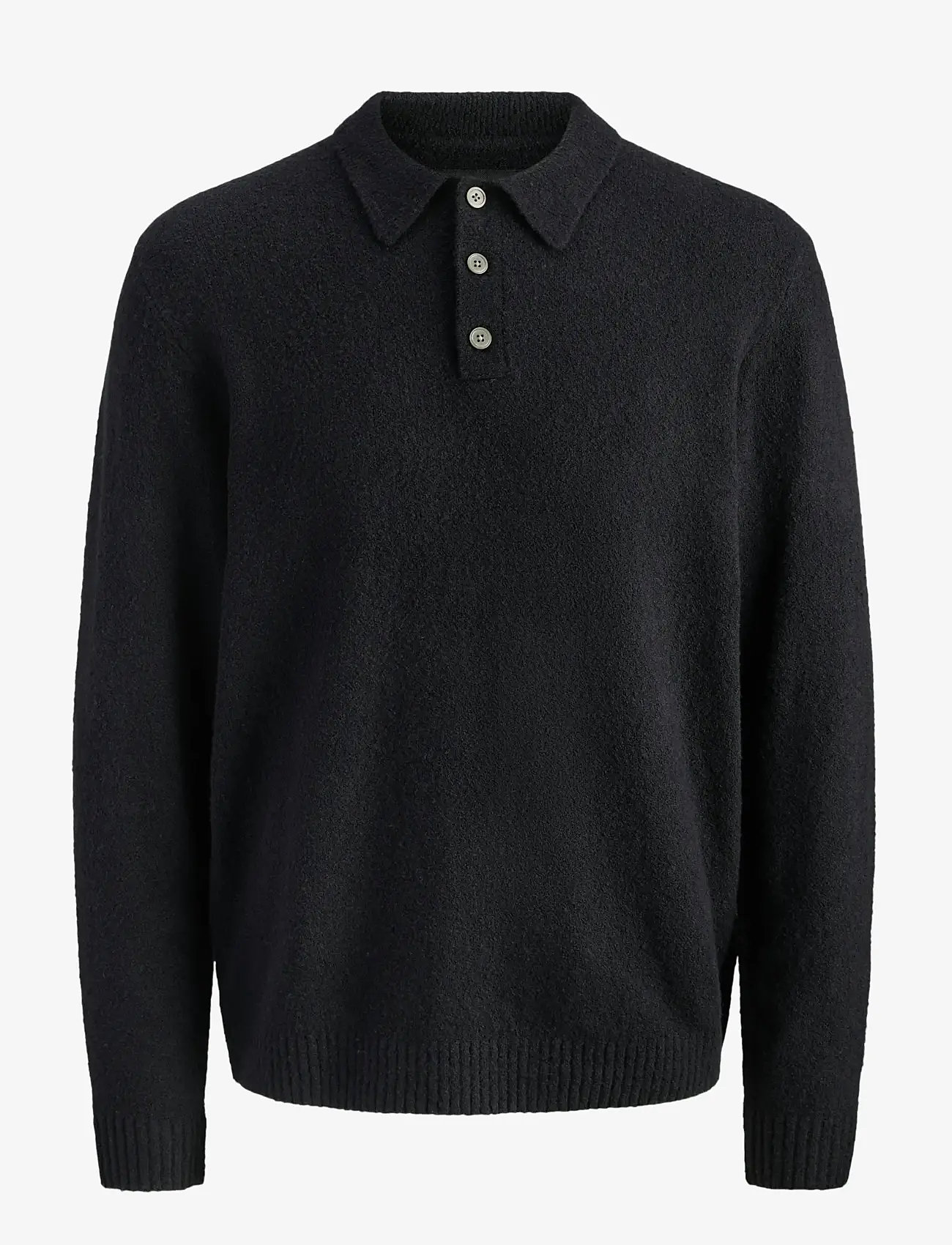 Jack & Jones - JPRBLAMAVERICK KNIT PACK BF LN - långärmade stickade pikétröjor - black - 1