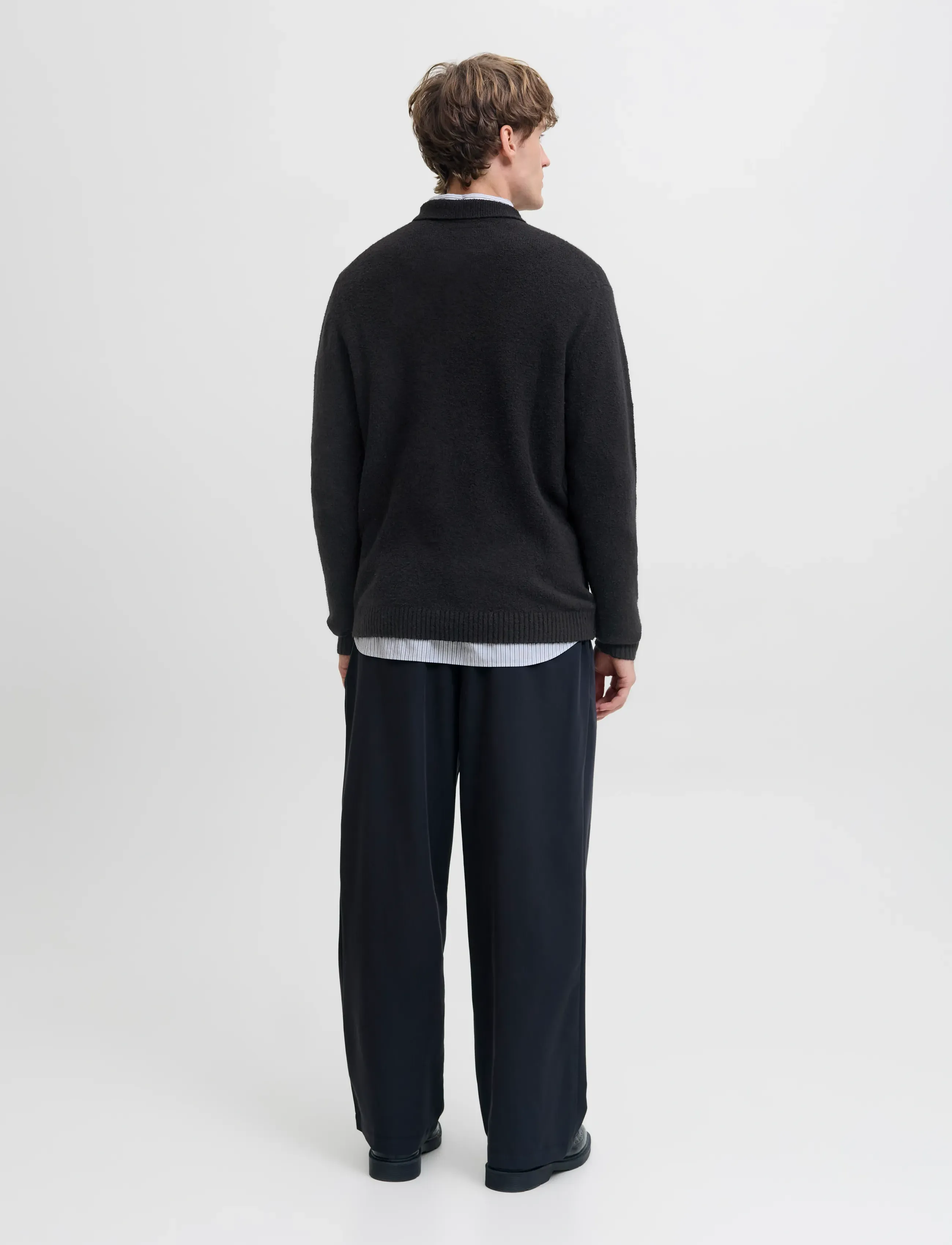 Jack & Jones - JPRBLAMAVERICK KNIT PACK BF LN - poloer i strik med lange ærmer - black - 2