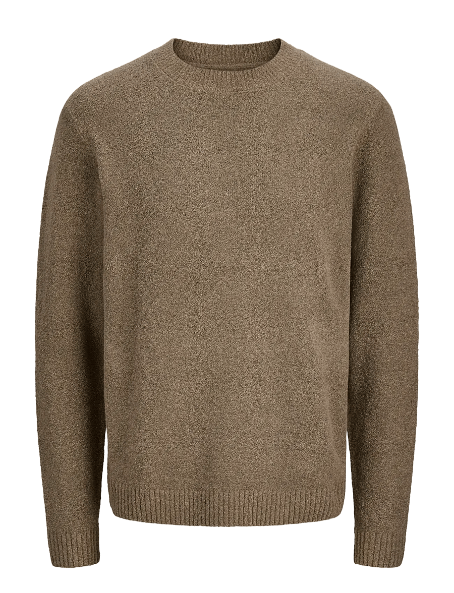 Jack & Jones - JPRBLAMAVERICK KNIT PACK BF LN - trikotažiniai polo marškinėliai ilgomis rankovėmis - brindle - 1